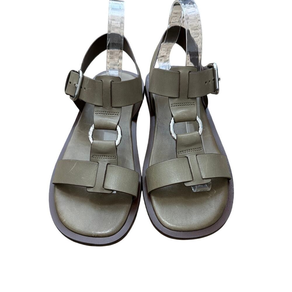 By Anthropologie Gladiator Ring Sandals Olive? Green Size 38 US 7.5-8